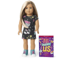 Truly Me™ 18-inch Doll #100 with layered straight blonde hair