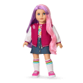 Truly Me™ 18-inch Doll #116 with wavy purple-and-pink hair