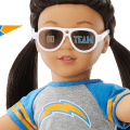 American Girl® x NFL Los Angeles Chargers Fan Outfit & Accessories for 18-inch Dolls