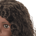 Truly Me™ 18-inch Doll #127 with curly dark-brown hair