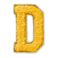 AG™ Letter D Stick-On Patch