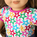 Truly Me™ 18-inch Doll #126 with wavy brown hair