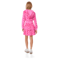 Pink Hearts Hoodie Dress for Girls