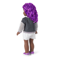 Truly Me™ 18-inch Doll #91 with curly purple hair