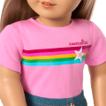 Truly Me™ 18-inch Doll #100 with straight layered blonde hair
