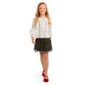 American Girl® x J.Crew Puff-Sleeve Polka-Dot Top for Girls