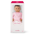 Bitty Baby® Doll #5 with dark-brown hair in Pastel Pink