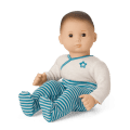 Bitty Baby® Doll #2 with brown hair in Soft Blue