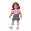 Truly Me™ 18-inch Doll #117 with wavy dark-brown hair
