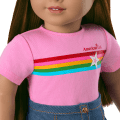 Truly Me™ 18-inch Doll #122 with straight dark-brown hair