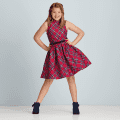 Pretty Plaid Christmas Dress for Girls
