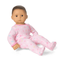 Bitty Baby® Doll #4 with black hair in Pastel Pink