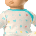 Bitty Baby® Doll #4 with black hair in Pastel Blue