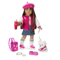 Truly Me™ 18-inch Doll #122 with straight dark-brown hair