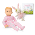 Bitty Baby® Doll #3 in Pastel Pink + Bunny Friend & Board Book