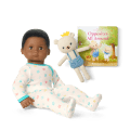 Bitty Baby® Doll #1 in Pastel Blue + Bear Friend & Board Book