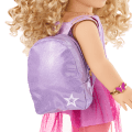 Colorful Teddy Bear Backpack & Accessory Set for 18-inch Dolls
