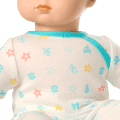 Bitty Baby® Doll #2 with brown hair in Pastel Blue