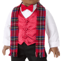 Pop of Plaid Holiday Outfit for 18-inch Dolls