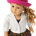Courtney’s™ White Fringe Jacket for 18-inch Dolls (Historical Characters)