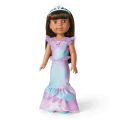 2-in-1 Sparkly Mermaid Outfit for WellieWishers™ Dolls