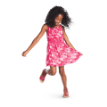 Red Hearts Ruffle Dress for Girls