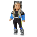 Snow Leopard Hoodie for 18-inch Dolls