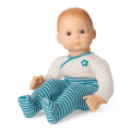 Bitty Baby® Doll #6 with red hair in Soft Blue