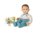 Bitty Baby® Doll #2 in Soft Blue + Bear Friend & Board Book