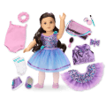 Truly Me™ #111 18-inch Doll & Practice-to-Performance Dance Set