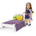 Nicki’s™ Bed & Animal-Print Bedding Set for 18-inch Dolls (Historical Characters)