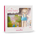 Bitty Baby® Doll #5 in Pastel Blue + Bear Friend & Board Book