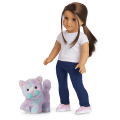 Purrpley Pink Kitty Cat for 18-inch Dolls