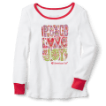 Peace, Love & Joy PJ Top for Girls