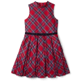 Pretty Plaid Christmas Dress for Girls