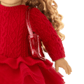 American Girl® x Something Navy Crimson Sparkle Sweater Dress for 18-inch Dolls