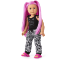 Snow Leopard Joggers for 18-inch Dolls