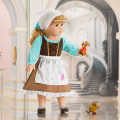 American Girl® Disney Princess Cinderella Day Dress, Friends & Accessories for 18-inch Dolls