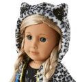 Snow Leopard Hoodie for 18-inch Dolls
