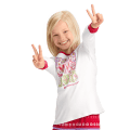 Peace, Love & Joy PJ Top for Girls