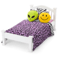 Nicki’s™ Bed & Animal-Print Bedding Set for 18-inch Dolls (Historical Characters)