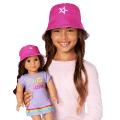 AG™ Star Bucket Hat Set for Girls & Dolls