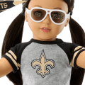 American Girl® x NFL New Orleans Saints Fan Outfit & Accessories for 18-inch Dolls