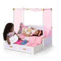 All Set for Sleepovers Canopy Bed for 18-inch Dolls