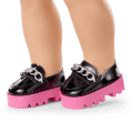Fuchsia Flair Platform Loafers for 18-inch Dolls