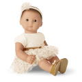 Golden Twinkle Dress for Little Girls & Bitty Baby Dolls