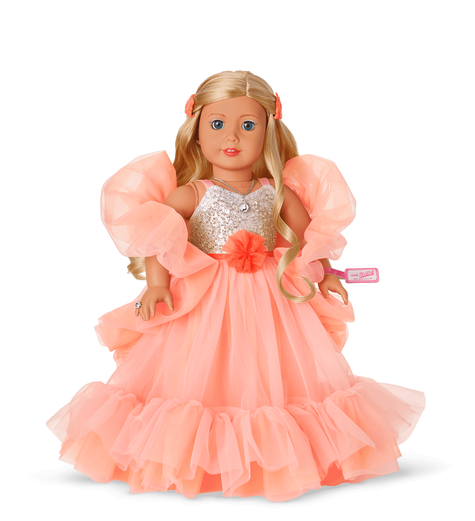 open lace back dress BiBi Outfits - Reborn Doll Clothes (Pink Dress) (50 cm / 20