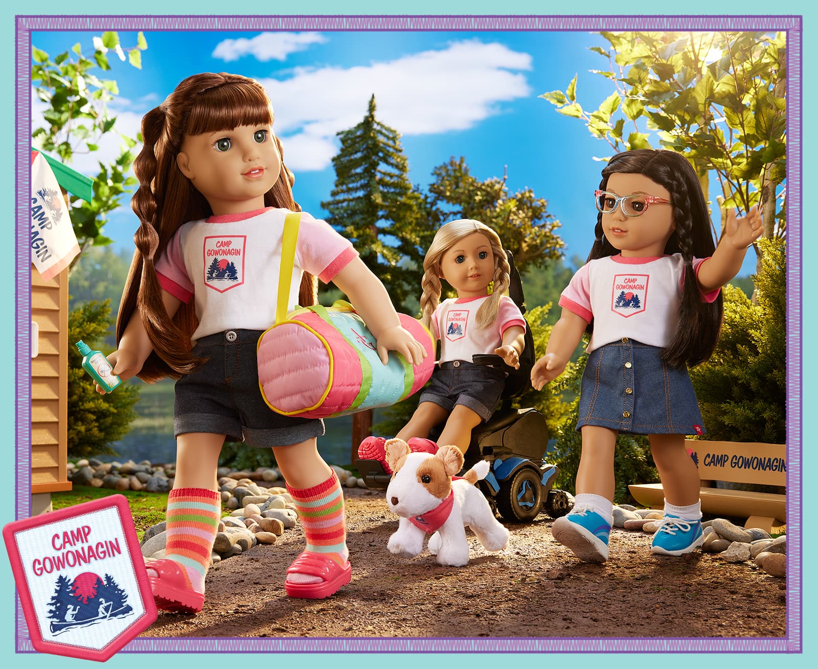Daisy Davenport and friends at Camp Gowonagin
