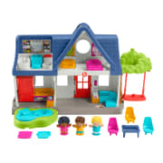 Fisher-Price Little People Friends Together Play House Toddler Learning Playset, 10 Pieces