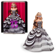 Barbie Signature 65th Anniversary Collectible Doll With Blonde Hair And Black And White Gown